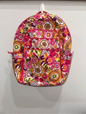 Vera Bradley laptop backpack in the print Clementine